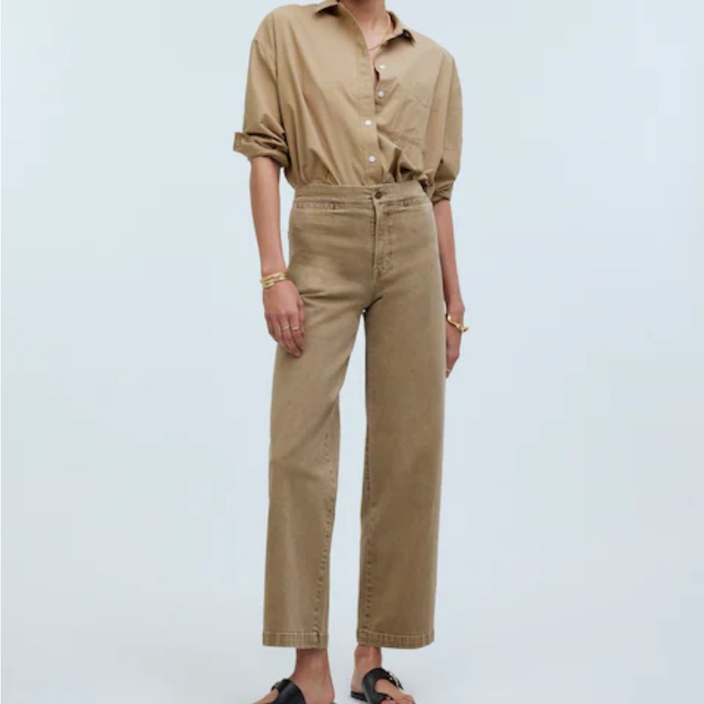 Tall Madewell Emmett Wide Leg Crop Pant